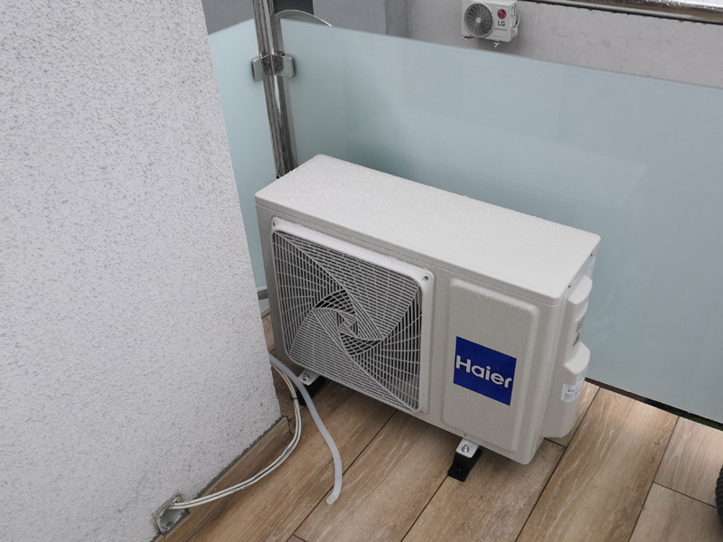 Klimatyzator Haier zamontowany w Swarzędzu